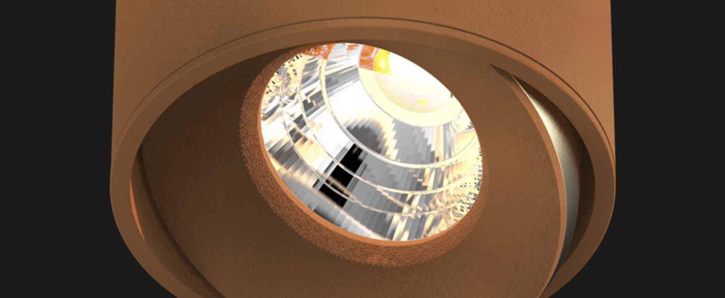 banner-image Spot titan semi recessed organic cuivre o8cm doxis normal