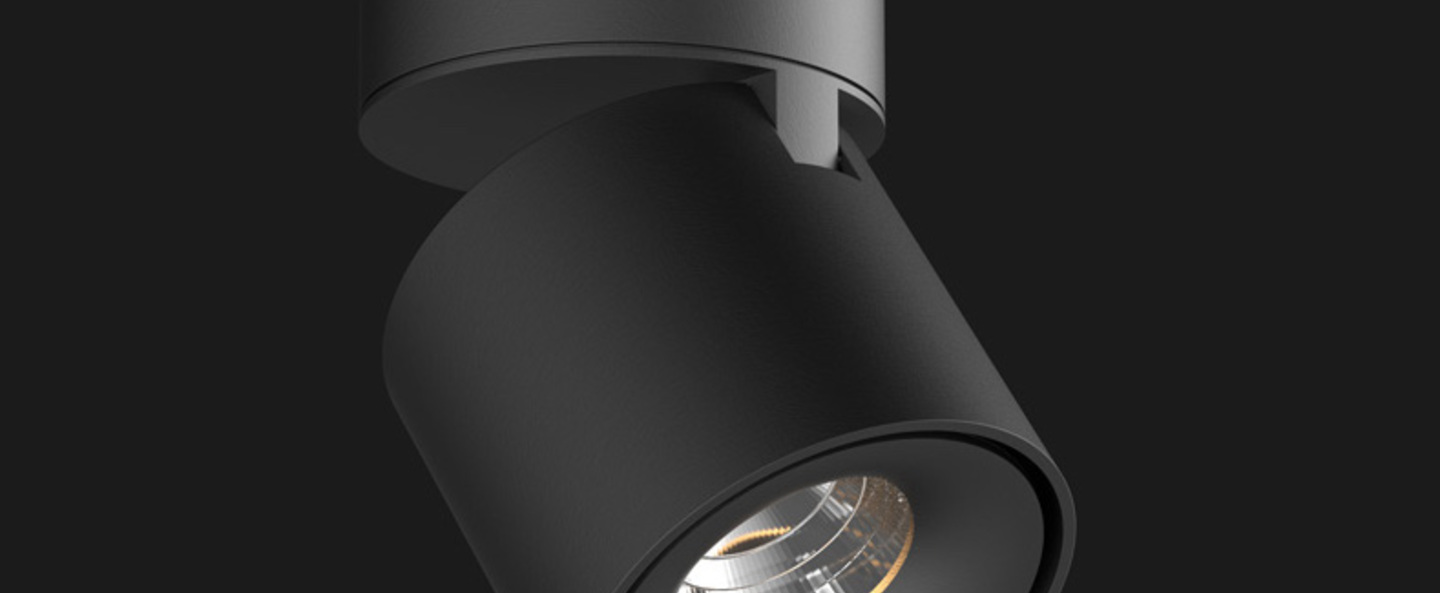 banner-image Spot titan surface mounted noir mat led o8cm h14 5cm doxis normal