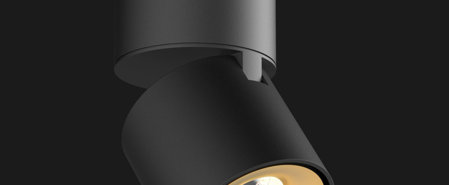 banner-image Spot titan surface mounted noir mat orled 2700k 937lm o8cm h14 5cm doxis normal