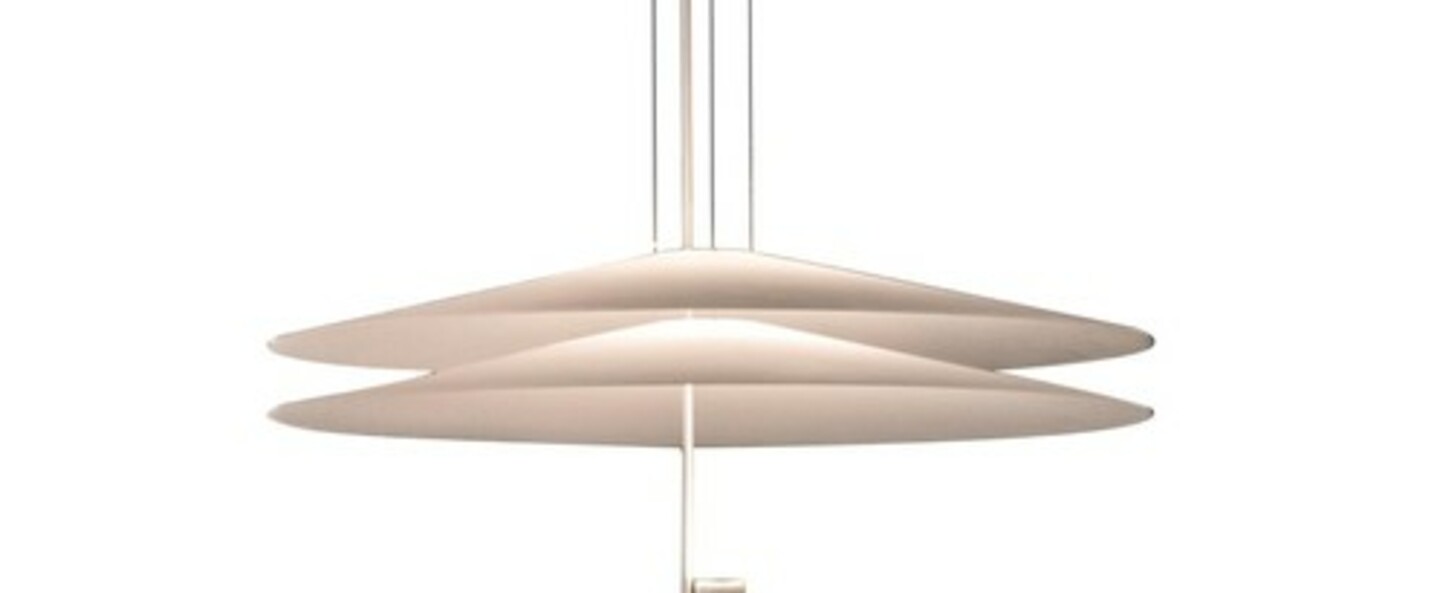 Suspension 1510 blanc led dimmable 2700k 1389lm o70cm h80cm vibia normal