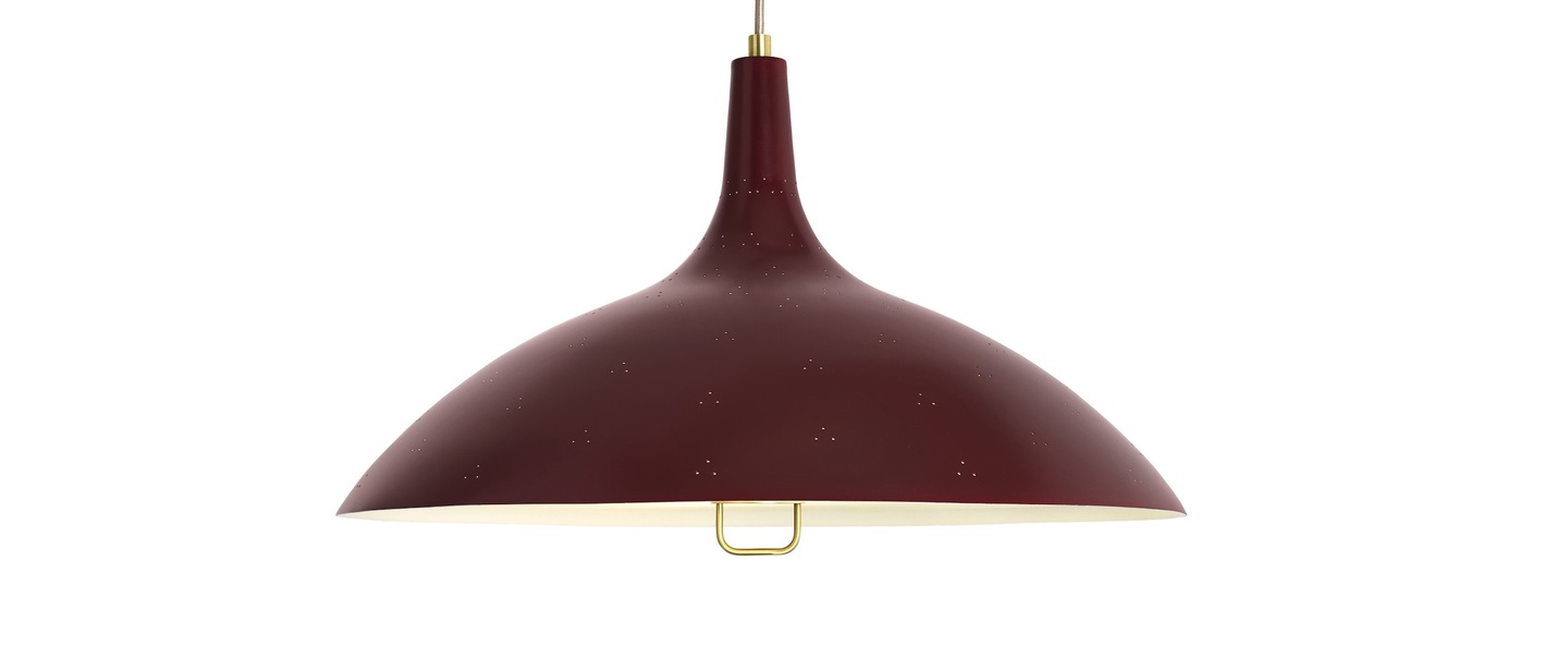 banner-image Suspension 1965 bordeaux laiton o46cm h26cm gubi normal