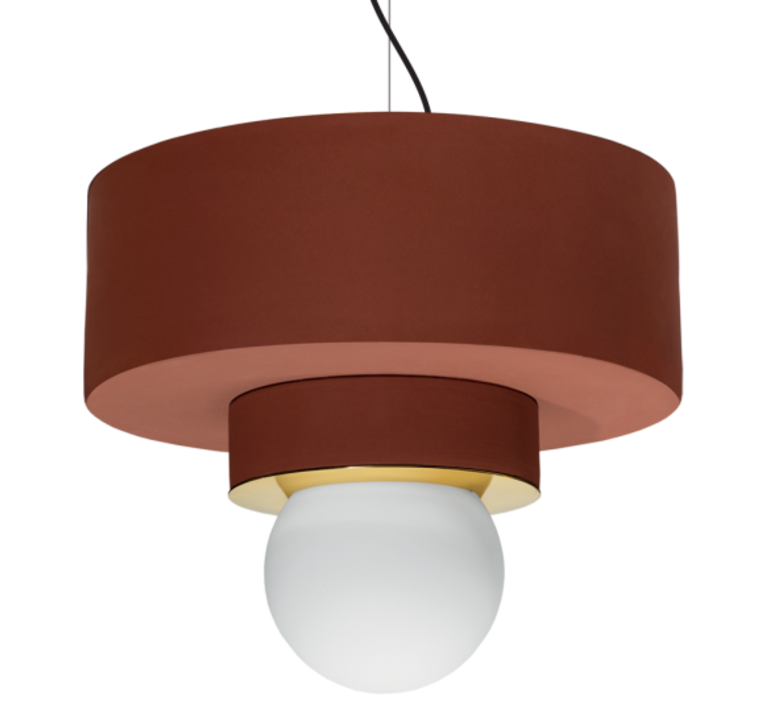 2 04 sophie gelinet et cedric gepner suspension pendant light  haos 2 04 brique  design signed 41799 product