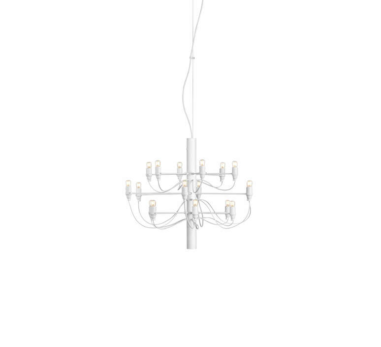 2097 18 clear bulbs  gino sarfatti suspension pendant light  flos a1352009  design signed nedgis 177493 product