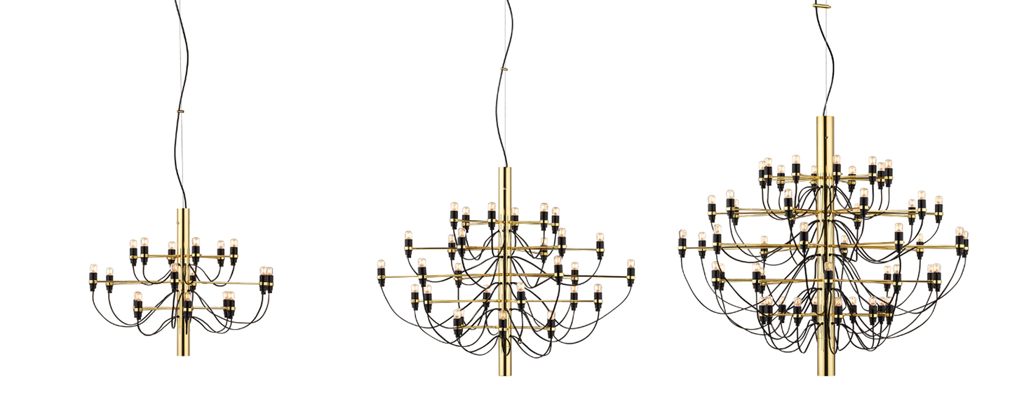 banner-image Suspension 2097 18 laiton ampoules transparentes o69cm h51cm flos normal