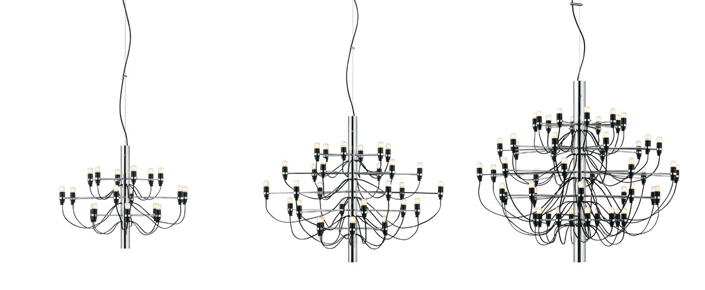 banner-image Suspension 2097 30 chrome ampoules depolies o88cm h72cm flos normal