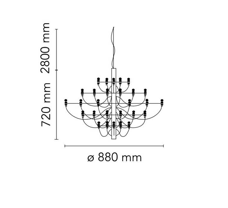 2097 30 gino sarfatti suspension pendant light  flos a1402057  design signed nedgis 107710 product