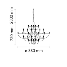 2097 30 gino sarfatti suspension pendant light  flos a1402057  design signed nedgis 107710 thumb