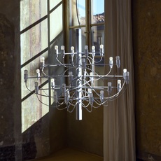 2097 30 clear bulbs  gino sarfatti suspension pendant light  flos a1402009  design signed nedgis 177646 thumb