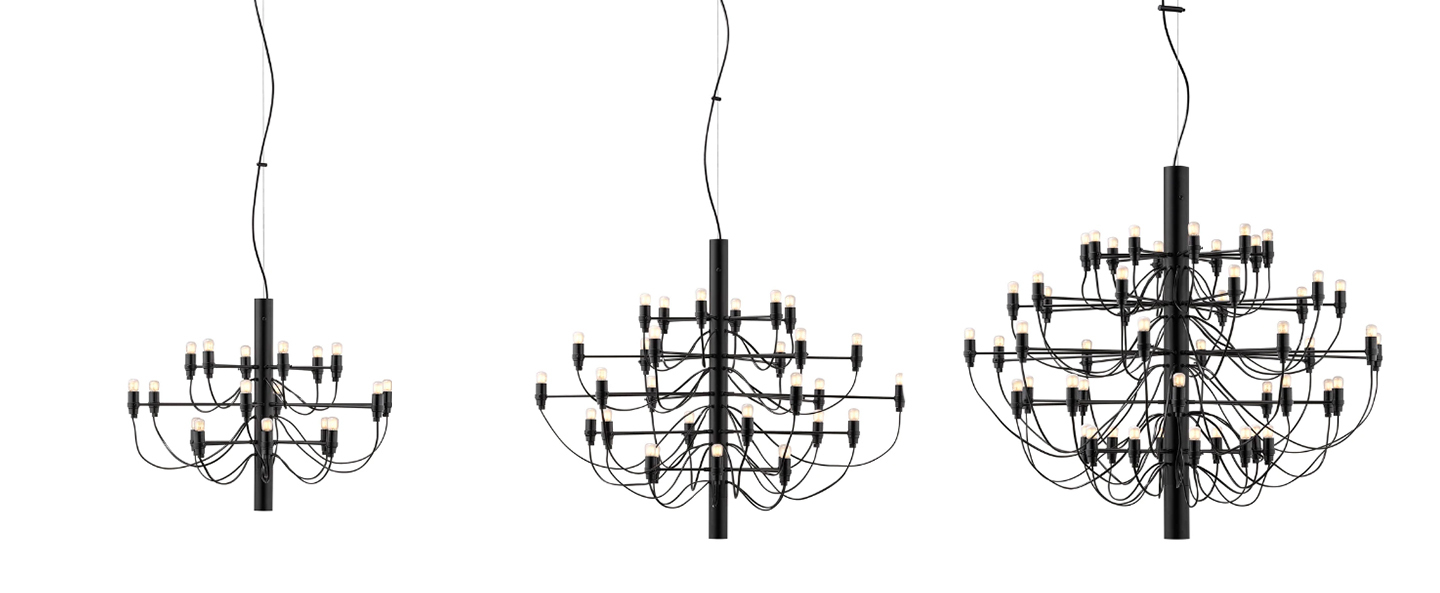 banner-image Suspension 2097 30 noir ampoules depolies o88cm h72cm flos normal