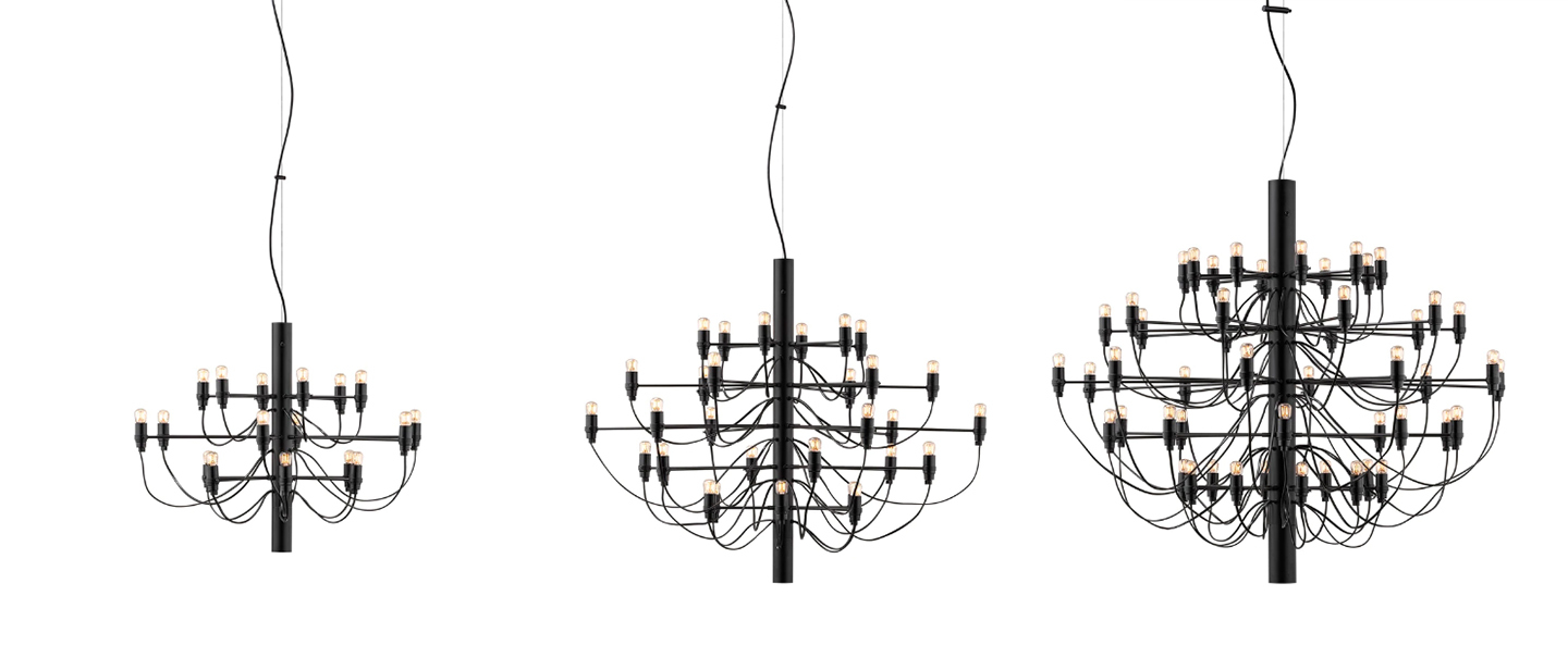 banner-image Suspension 2097 30 noir ampoules transparentes o88cm h72cm flos normal