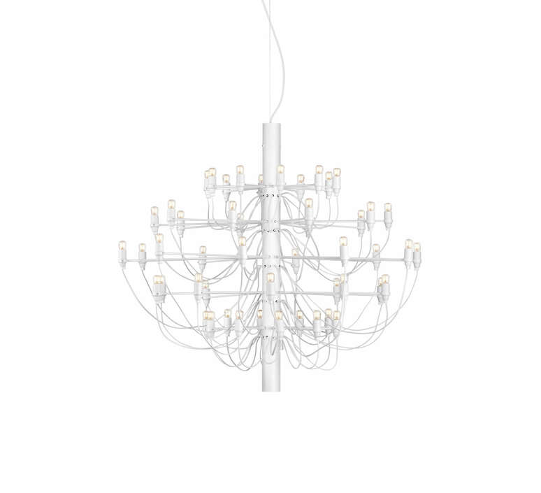 2097 50 clear bulbs  gino sarfatti suspension pendant light  flos a1502009  design signed nedgis 177500 product