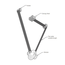 2a alexandre joncas gildas le bars suspension pendant light  d armes edl2aca27fxd2c  design signed nedgis 106134 thumb