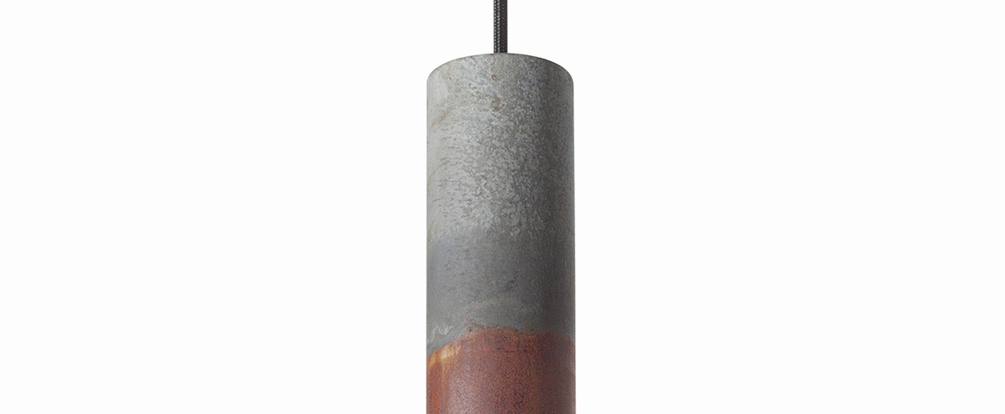 Suspension 45v zinc rouille zinc o6cm h45cm graypants normal