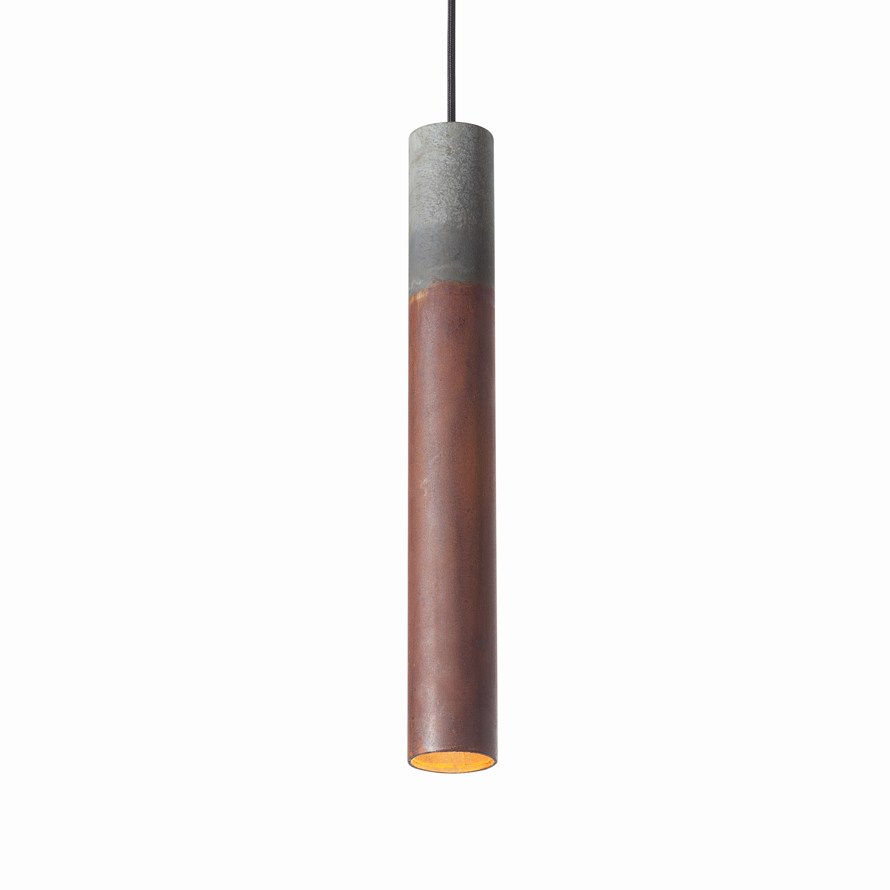 Suspension, Roest, 45V Zinc, rouille, zinc, Ø6cm, H45cm Graypants