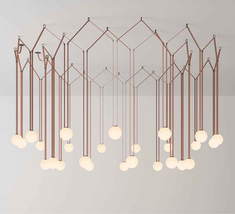 Plusminus  suspension  vibia plusminus terracotta  design signed nedgis 214672 product