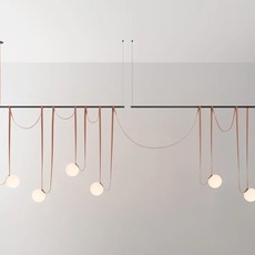 Plusminus  suspension  vibia plusminus terracotta  design signed nedgis 214682 thumb