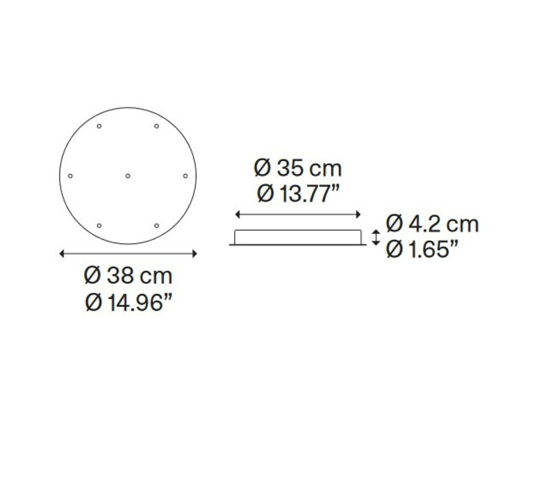 A tube nano cluster 7 pieces avec rosace  suspension  lodes 15828 4020x2 15827 4020x3 15826 4020x2 r04l07 2000  design signed nedgis 210654 product