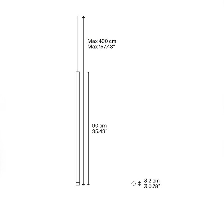 A tube nano cluster 7 pieces avec rosace  suspension  lodes 15828 4020x2 15827 4020x3 15826 4020x2 r04l07 2000  design signed nedgis 210657 product