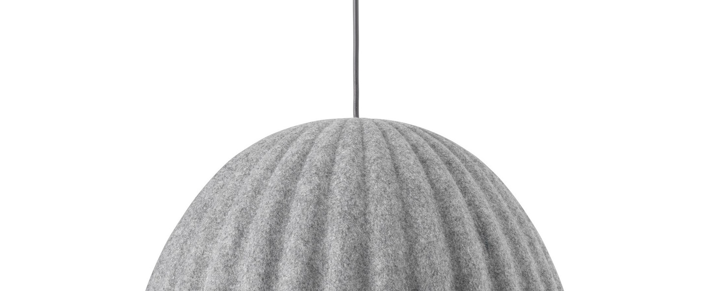 Suspension acoustique under the bell gris o55cm h31cm muuto normal