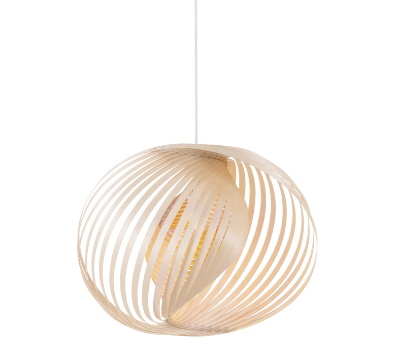 Hanging lamp, Adilo 8200, birch, Ø45-58cm, H43cm - Secto Design