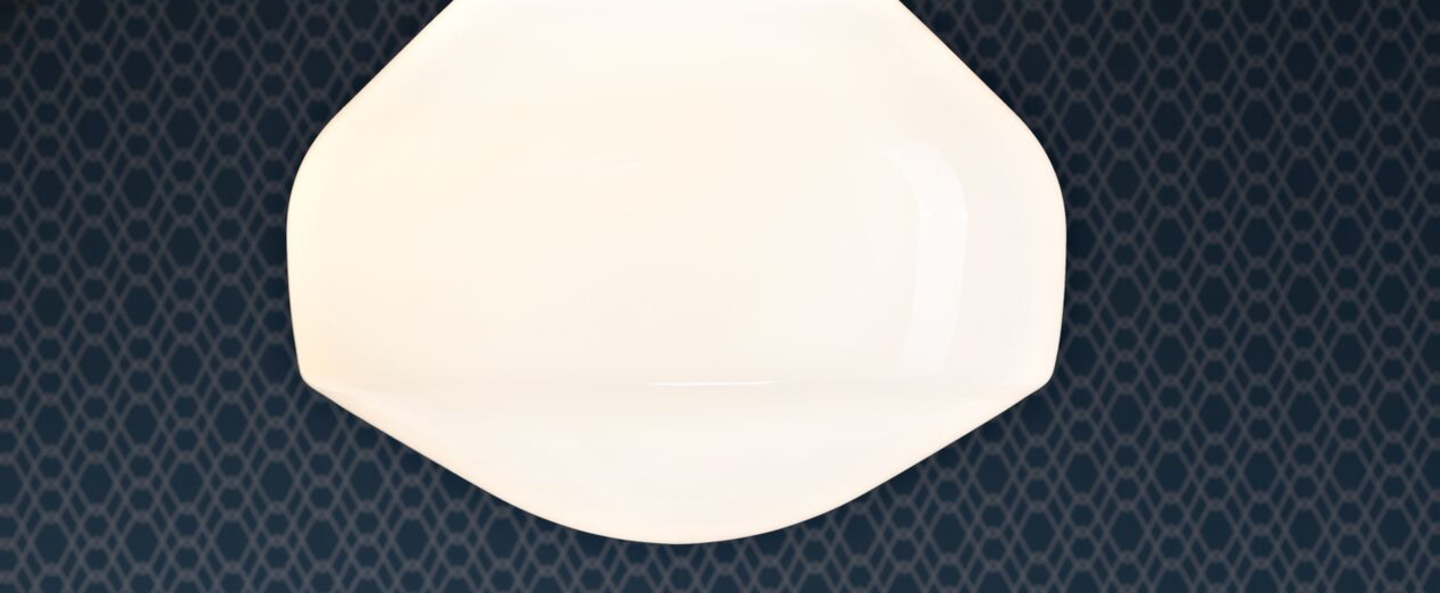 banner-image Suspension aerostat f27 metal base blanc noir o33cm h27 5cm fabbian normal