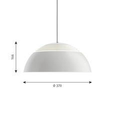 Aj royal arne jacobsen suspension pendant light  louis poulsen 5741103546  design signed nedgis 82036 thumb