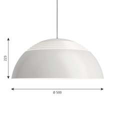 Aj royal arne jacobsen suspension pendant light  louis poulsen 5741103601  design signed nedgis 82044 thumb