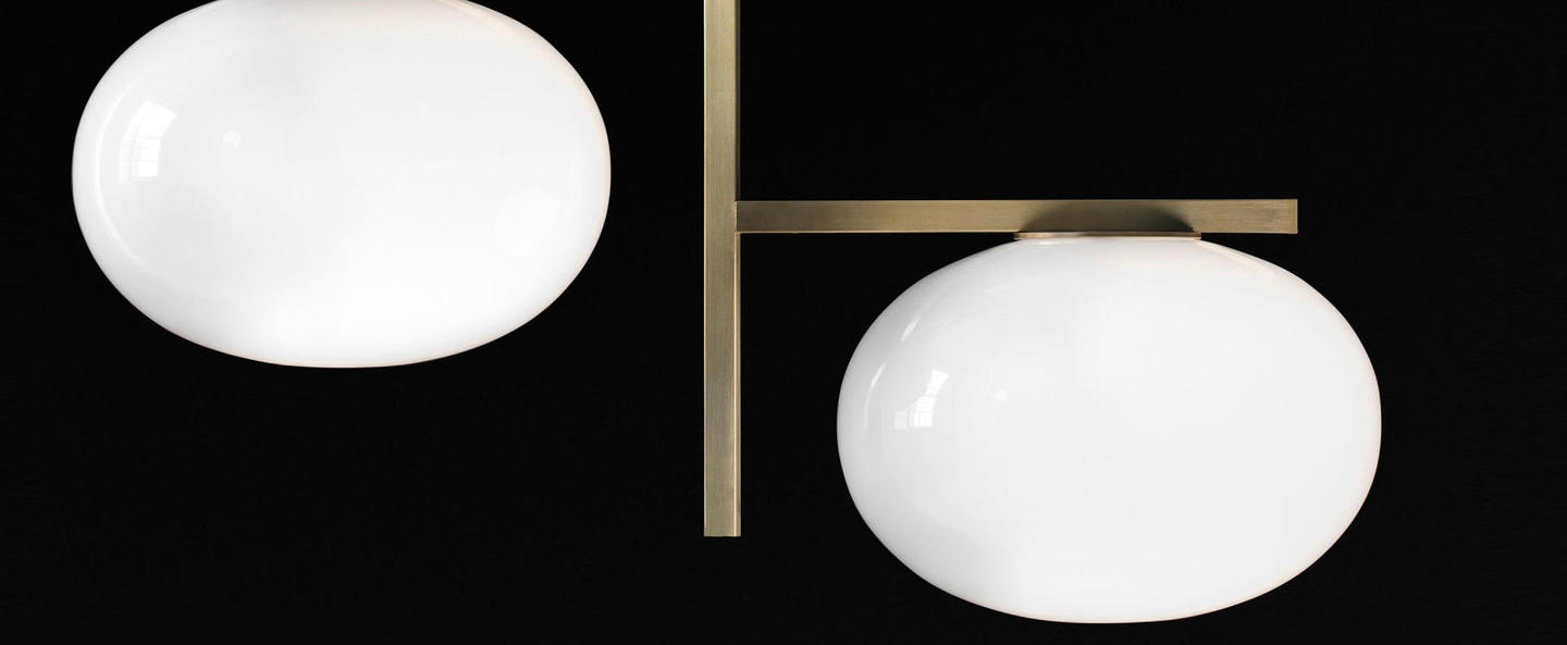 banner-image Suspension alba 468 laiton opale l65 2cm h39cm oluce normal