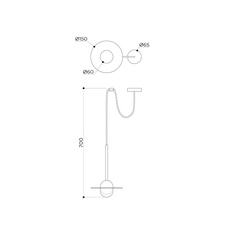 Alba cable  sudio contain suspension pendant light  contain alb 118 brushed aged brassed clear glass  design signed nedgis 137125 thumb