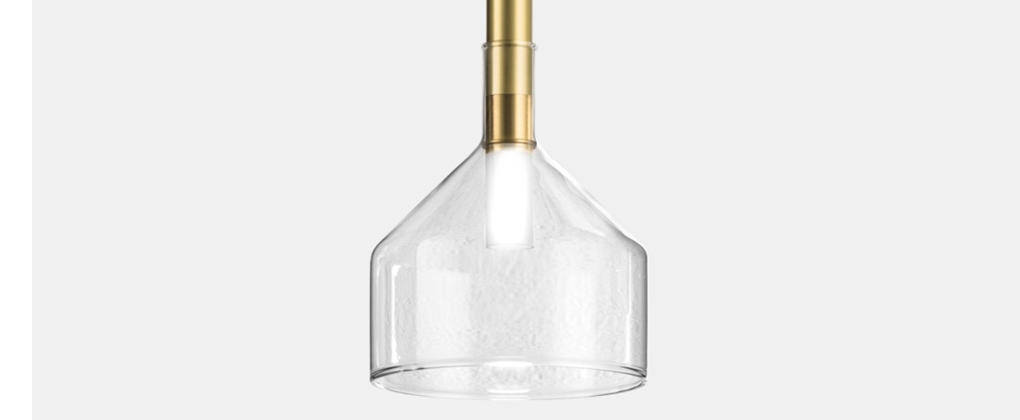 banner-image Suspension alchimia 02 transparent et laiton naturel o15cm h30 6cm il fanale normal