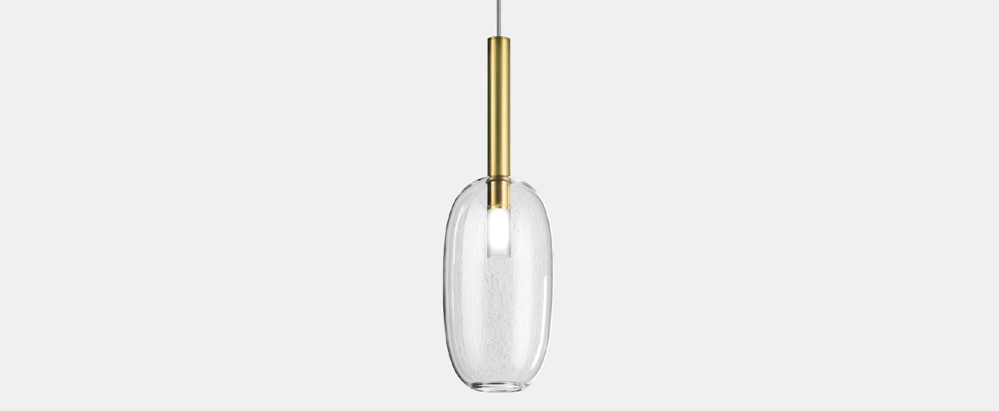 banner-image Suspension alchimia laiton naturel et transparent o12cm h38 3cm il fanale normal