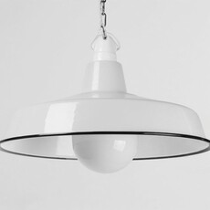 Suspension alexandre email blanc et porcelaine blanche o40cm h25cm zangra 183878 thumb