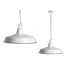 Suspension alexandre email blanc et porcelaine blanche o40cm h25cm zangra 183895 thumb