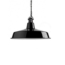 Suspension alexandre email noir et porcelaine noire o40cm h25cm zangra 163752 thumb