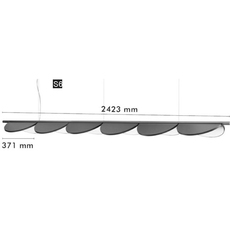 Almendra linear s4 patricia urquiola suspension pendant light  flos f0422039  design signed nedgis 144311 thumb