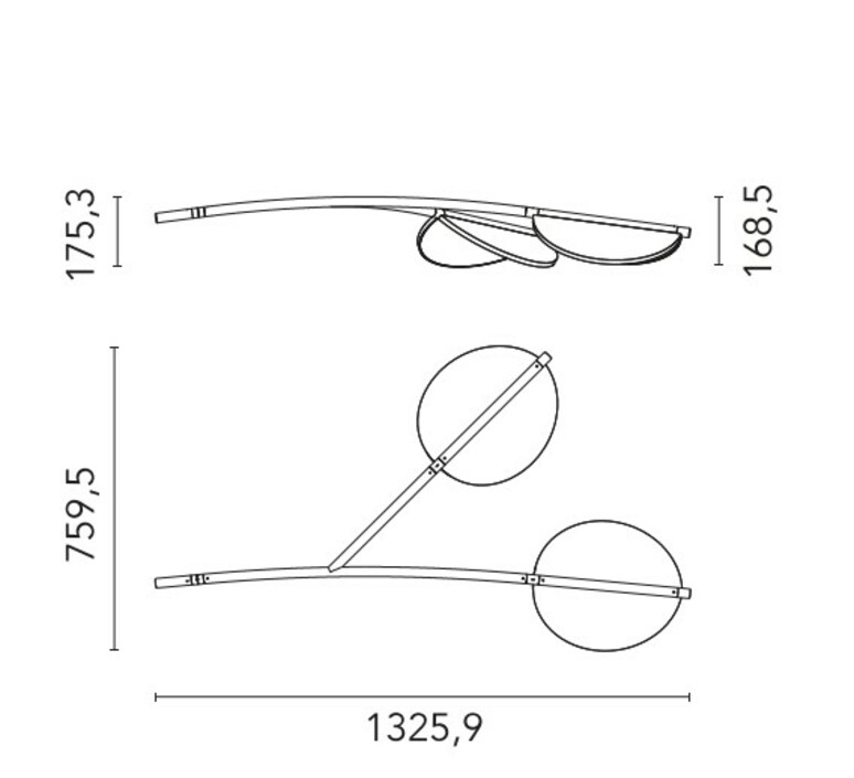 Almendra y organic short 2  suspension  flos f0442033  design signed nedgis 209495 product