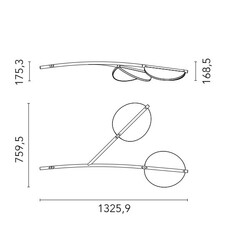 Almendra y organic short 2  suspension  flos f0442033  design signed nedgis 209495 thumb