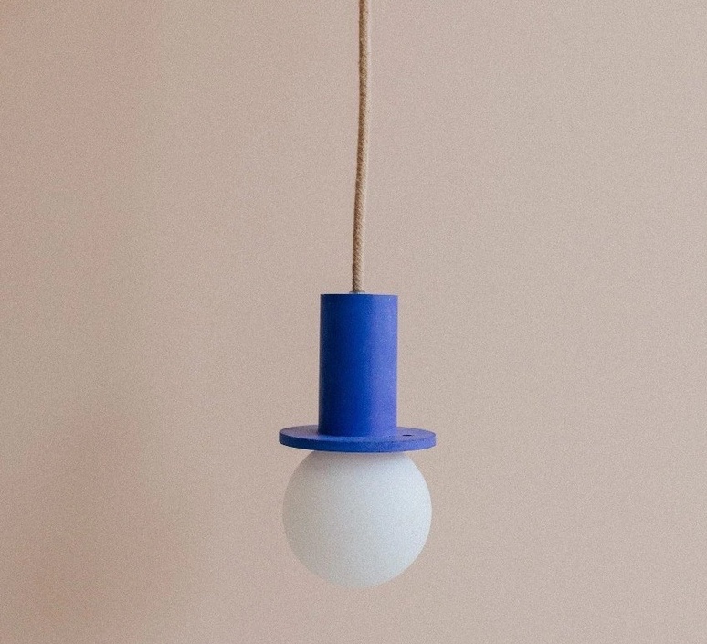 Ama 10 marie cerise blanc suspension pendant light  zuri ama10 bleu  design signed nedgis 150765 product