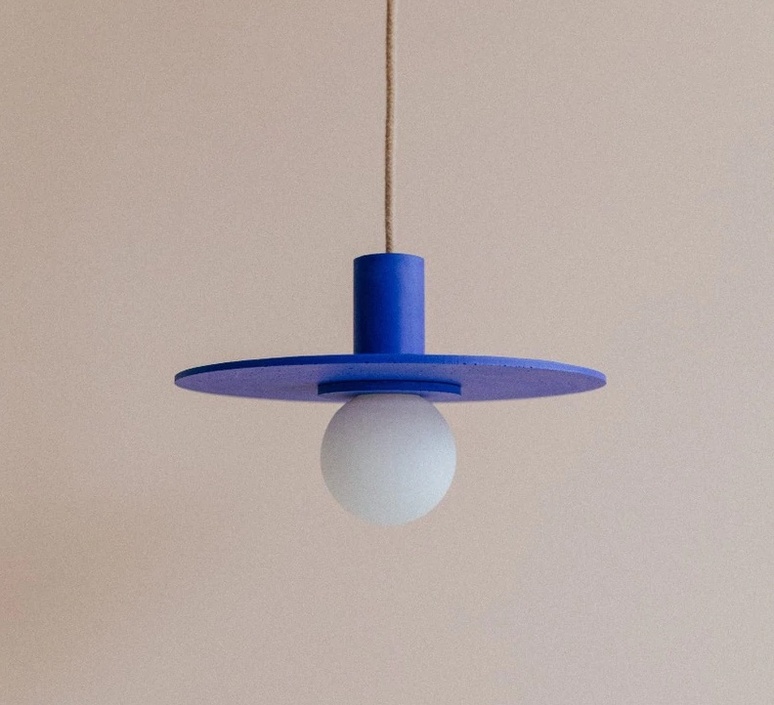 Ama 30 marie cerise blanc suspension pendant light  zuri ama30 bleu  design signed nedgis 150729 product