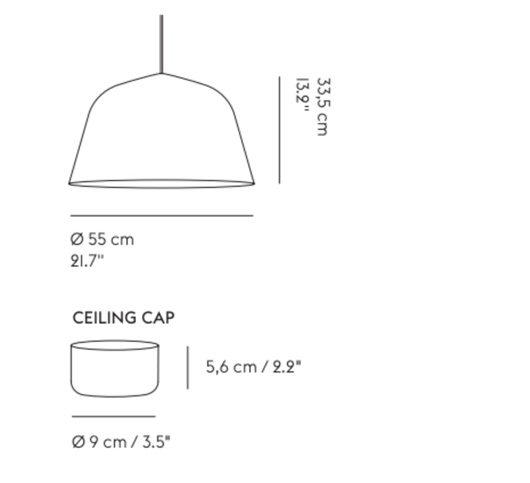 Ambit 55 mattias stahlbom suspension pendant light  muuto 82272  design signed nedgis 130025 product