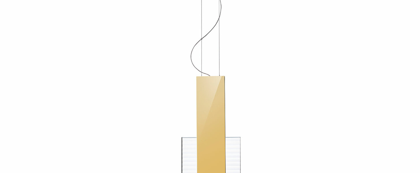banner-image Suspension amulette transparent or led 3000k l17cm h44cm fabbian normal