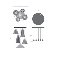 Ankara set 5 quel designer constance guisset suspension  matiere grise a77dg006 a77dg006 a77kg120 a77kg120 a77gg116  design signed nedgis 185275 thumb