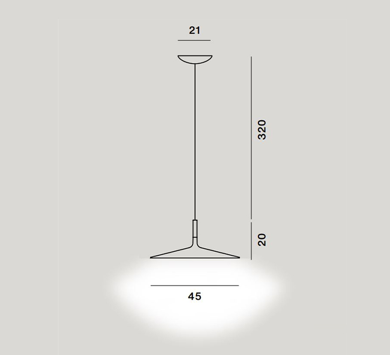 Aplomb large dimmable studio lucidi pevere  suspension pendant light  foscarini 195017d 10  design signed nedgis 129000 product