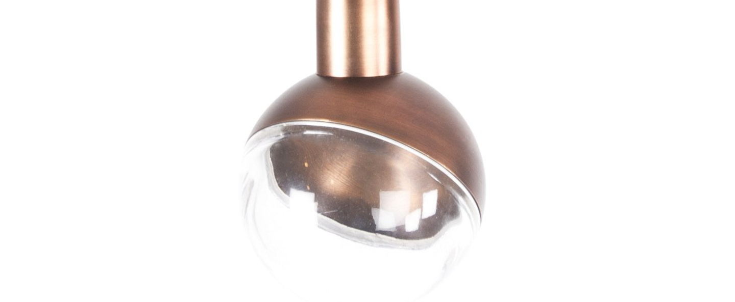 Suspension arc bulb bronze o9cm h11cm norr11 normal