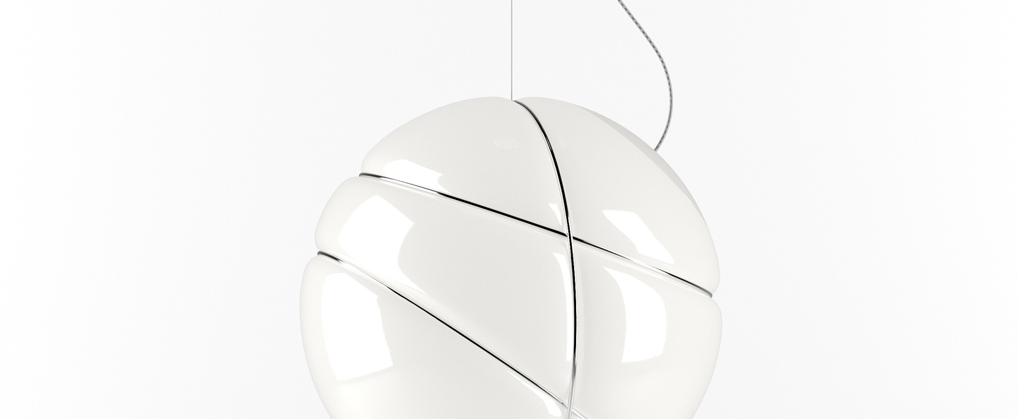 banner-image Suspension armilla chrome blanc chrome o36cm h36cm fabbian normal
