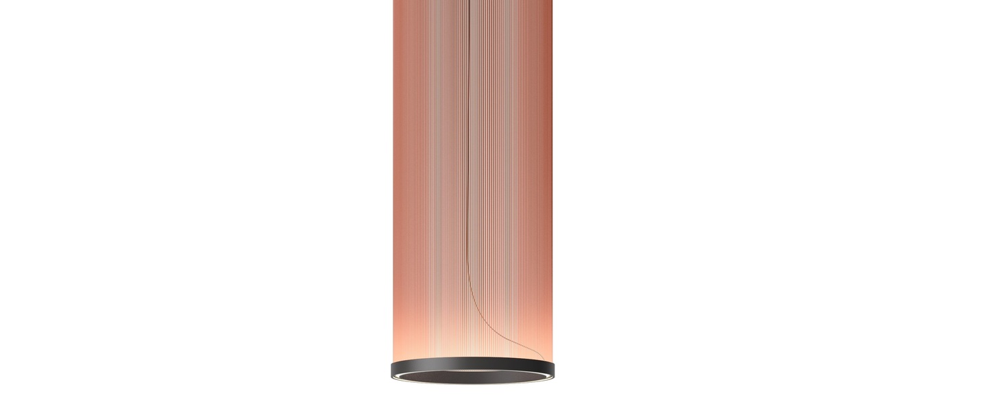 Suspension array 1810 terracotta led dim 2700k 2662 lm o37cm h193cm vibia normal