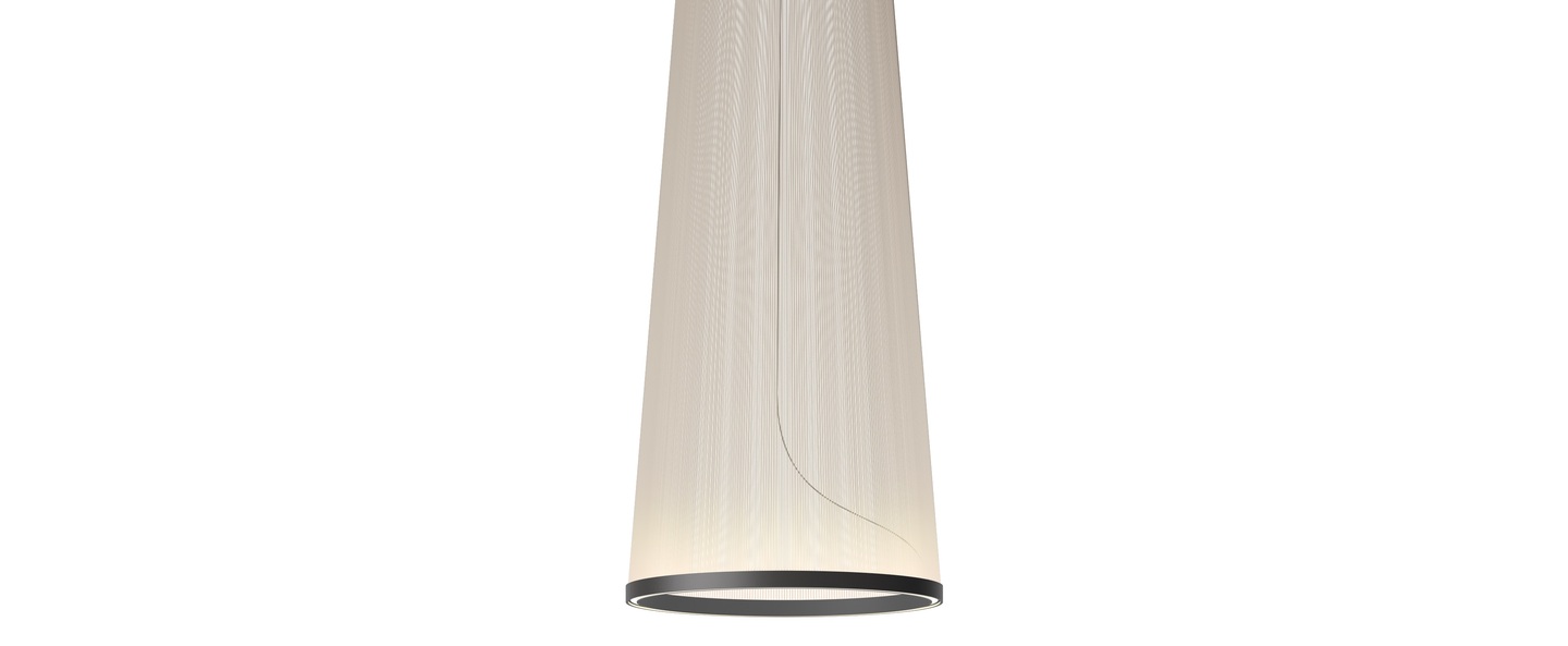 Suspension array 1860 beige led dim 2700k 3993 lm o55cm h192cm vibia normal