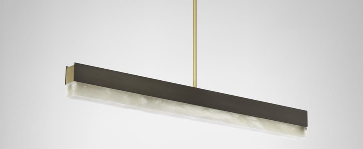 Suspension artes 900 bronze led 2700k l90cm h10cm cto lighting normal