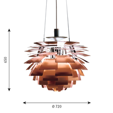 Artichoke l poul henningsen suspension pendant light  louis poulsen 5741092437  design signed 49079 thumb