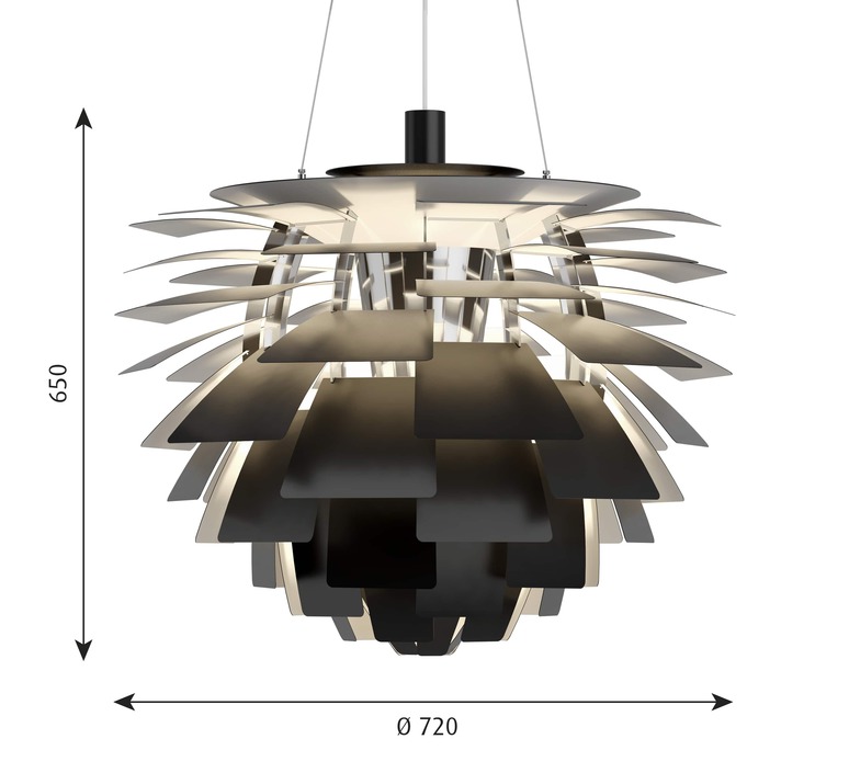 Artichoke l poul henningsen suspension pendant light  louis poulsen 5741112469  design signed nedgis 82207 product